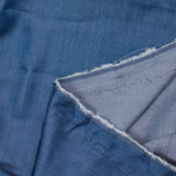 Tencel jeans uni bleu foncé