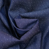 Tencel jeans pois marine