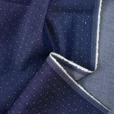Tencel jeans pois marine