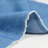 Tencel jeans uni bleu