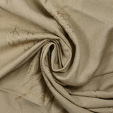 Viscose crepe Lily embroidered beige foliage