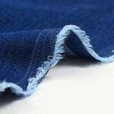 Tencel plain navy jeans
