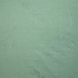 Crêpe viscose Lily brodé feuillage vert d'eau