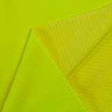 Maille polo polyester jaune fluo