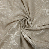 Loneta bordada Ariel beige jaspeado