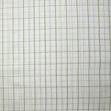 Coton à carreaux vert sauge fond blanc
