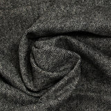 Laine mélangée nattée noir et gris brillant