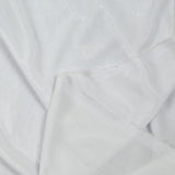 Maille fine Lurex argent fond blanc