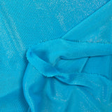 Maille fine Lurex argent fond turquoise
