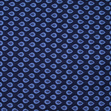 Jacquard polyviscose goutte d'eau fond marine