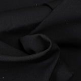 Black fine wool twill