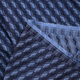 Jacquard polyviscose diagonale fond marine