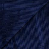 Velours 100% coton côtelé marine