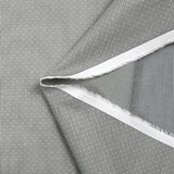 Popeline polycoton jacquard Corentin fond rayé noir et blanc