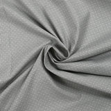 Popeline polycoton jacquard Corentin fond rayé noir et blanc