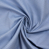 Popeline polycoton jacquard Félix bleu