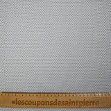 Popeline polycoton jacquard Félix gris