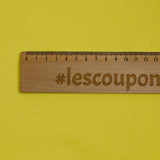 Piqué de viscose fantaisie jaune