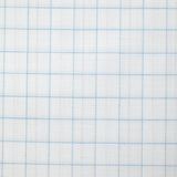 Popeline polycoton tissée-teinte à carreaux Hippolyte bleu fond blanc