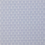 Popeline polycoton jacquard Octave bleu marine et blanc