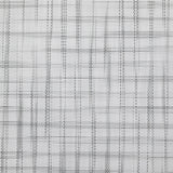 Popeline polycoton tissée-teinte à carreaux Arsène gris fond blanc