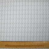 Popeline polycoton tissée-teinte à carreaux Ismaël fond gris