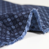 Jacquard polyviscose symphonie fond marine
