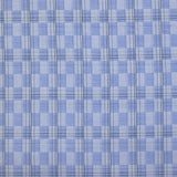 Popeline polycoton tissée-teinte à carreaux Ismaël fond bleu