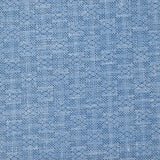 Popeline polycoton imprimée carreaux en pointillisme fond bleu chiné