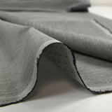 Popeline polycoton jacquard Anatole noir