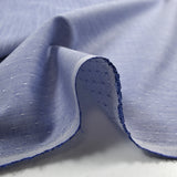 Anatole popelina de polialgodón jacquard azul real
