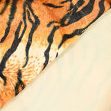 Fausse fourrure poils mi-longs tigre