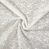 Broderie anglaise Isla blanc cassé