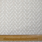 Broderie anglaise Iseult blanc cassé