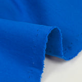 Jersey double face de coton bleu