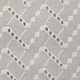 Broderie anglaise Freya blanc cassé