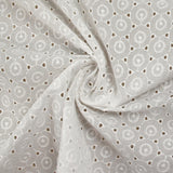 Broderie anglaise Nora blanc cassé