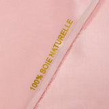 Satin de soie 100% rose layette
