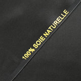 Satin de soie 100% noir