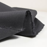 Popeline de coton élasthanne gris anthracite