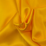 Satin de soie 100% jaune soleil