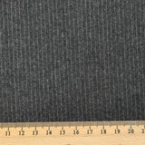 Tejido traje franela 100% lana Super 120's rayas fondo antracita