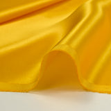 Satin de soie 100% jaune soleil