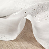 Broderie anglaise Nora blanc cassé