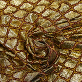 Maille lurex serpent doré