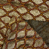 Maille lurex serpent doré