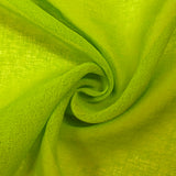 Gaze de polyester unie citron vert