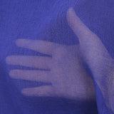 Gaze de polyester unie bleu roi