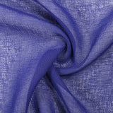 Gaze de polyester unie bleu roi