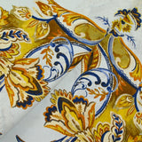 100% Lin imprimé Versailles fond ciel